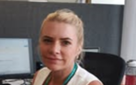 Picture of Clare at work