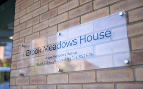 Brook Meadows House Sign